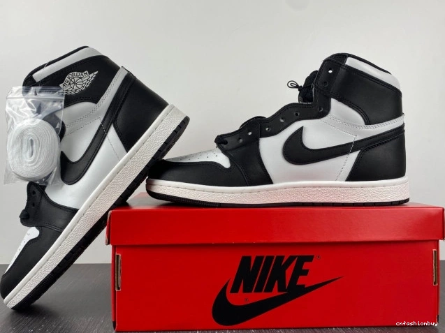 White Jordan Black 1 High 85 Retro BQ4422-001 (2023) 0727
